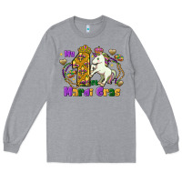 Heather Grey my first mardi gras unicorn Long Sleeve Tee - FaDigitalArtStudio