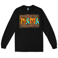 Black Leopard Sunflower Mama Long Sleeve Tee - RanaPortraitStore