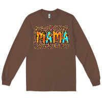 Chestnut Leopard Sunflower Mama Long Sleeve Tee - RanaPortraitStore