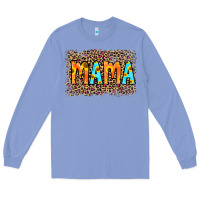 Colony Blue Leopard Sunflower Mama Long Sleeve Tee - RanaPortraitStore