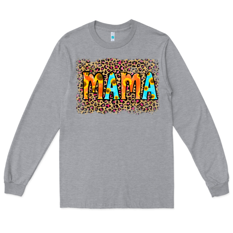 Leopard Sunflower Mama Long Sleeve Tee by RanaPortraitStore | Teevron
