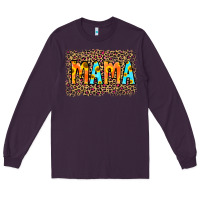 Plum Leopard Sunflower Mama Long Sleeve Tee - RanaPortraitStore