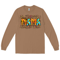 Toasted Coconut Leopard Sunflower Mama Long Sleeve Tee - RanaPortraitStore