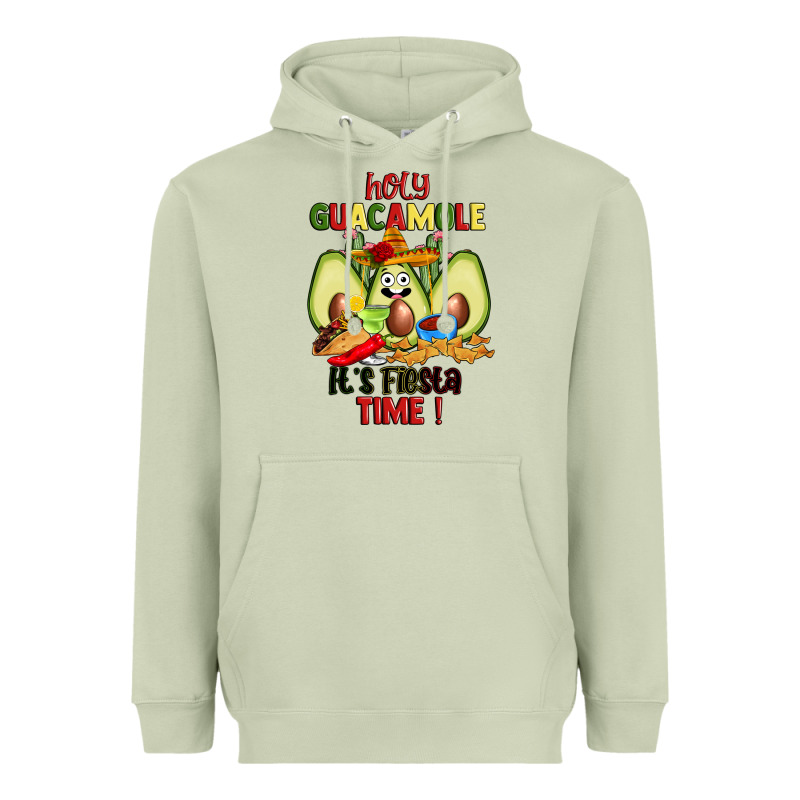 Holy Guacamole Its Fiesta Time Heavyweight Hoodie by JahusDesignShop | Teevron