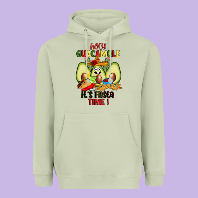 Holy Guacamole Its Fiesta Time Heavyweight Hoodie Designed By Jahusdesignshop