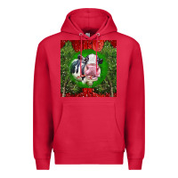 Cardinal christmas holstein Premium Hoodie - LillyAllenDesigns