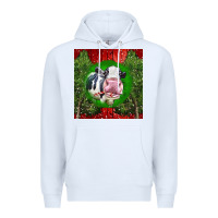 White christmas holstein Premium Hoodie - LillyAllenDesigns