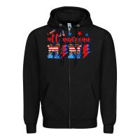 Black all american mimi Zipper Hoodie - AdoDesignShop