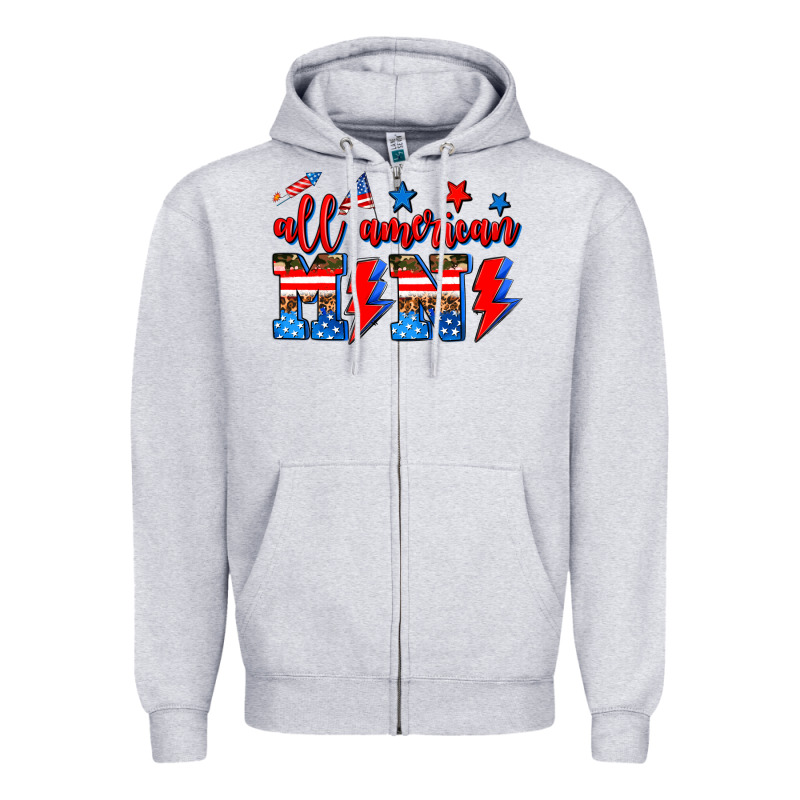 All American Mimi Zipper Hoodie by AdoDesignShop | Teevron
