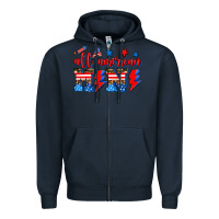 Navy all american mimi Zipper Hoodie - AdoDesignShop