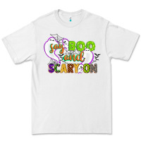 White say boo and scary on Premium Tee - CowGirlArtShop