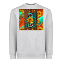 Heather Grey with god all things are possible Heavyweight Sweatshirt - AdoDesignShop