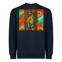 Navy with god all things are possible Heavyweight Sweatshirt - AdoDesignShop