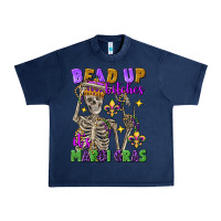Navy Bead up bitches it's Mardi Gras skeleton Urban Heavy Tee - FaDigitalArtStudio