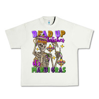 Pistachio Bead up bitches it's Mardi Gras skeleton Urban Heavy Tee - FaDigitalArtStudio