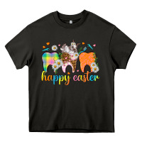 Asphalt Happy Easter Dental Easter Day Heavy Core Tee - HowdyJamesFarm