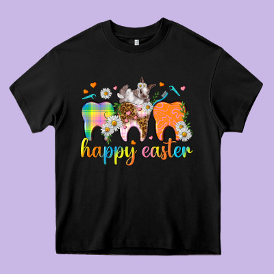 Happy Easter Dental Easter Day Heavy Core Tee Designed By Howdyjamesfarm