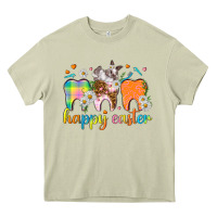 Mossy Happy Easter Dental Easter Day Heavy Core Tee - HowdyJamesFarm