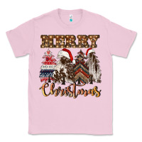 Bubblegum Pink merry christmas trees Classic Tee - CowGirlArtShop