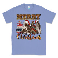 Colony Blue merry christmas trees Classic Tee - CowGirlArtShop