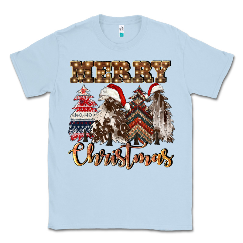 Merry Christmas Trees Classic Tee by CowGirlArtShop | Teevron