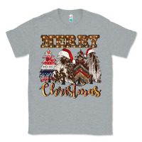 Heather Grey merry christmas trees Classic Tee - CowGirlArtShop