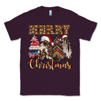 Plum merry christmas trees Classic Tee - CowGirlArtShop