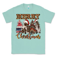 Seafoam merry christmas trees Classic Tee - CowGirlArtShop