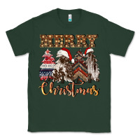 Sports Green merry christmas trees Classic Tee - CowGirlArtShop