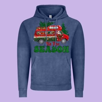 Christmas 'tis The Season Vintage Hoodie Designed By Bundleandbundleshop
