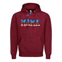 Burgundy all american mama Zipper Hoodie - AdoDesignShop