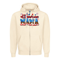 Sandshell all american mama Zipper Hoodie - AdoDesignShop