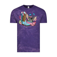Cloud Purple Easter cowboy boots hat Vintage Tee - OliviaCreatesArt