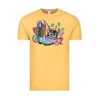 Vintage Mustard Easter cowboy boots hat Vintage Tee - OliviaCreatesArt