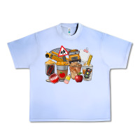 Grape Ice School Bus Coffee Cups Urban Heavy Tee - FaDigitalArtStudio