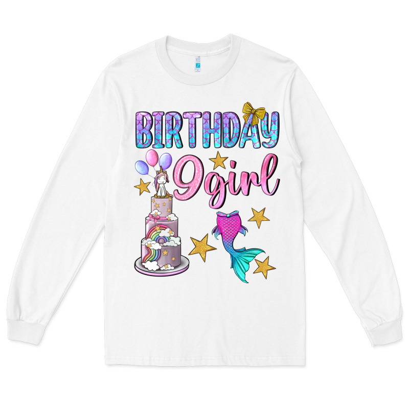 Birthday Girl 9 Long Sleeve Tee by BundleAndBundleShop | Teevron