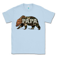 Dusty Blue bear papa Classic Tee - Artiststas