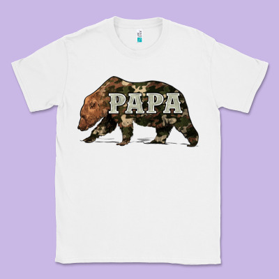 Bear Papa Classic Tee Designed By Artiststas