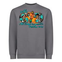 Storm with god all things are possible. cross Heavyweight Sweatshirt - AdoDesignShop