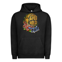 Pigment Black stay wild moon child Urban Hoodie - JahusDesignShop