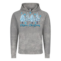 Cloud Rock merry christmas blue trees Vintage Hoodie - FaDigitalArtStudio