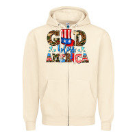 Sandshell god bless america Zipper Hoodie - AdoDesignShop