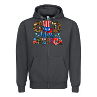Smoke god bless america Zipper Hoodie - AdoDesignShop