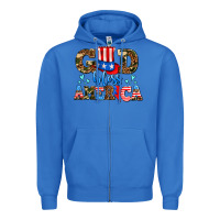 True Royal god bless america Zipper Hoodie - AdoDesignShop