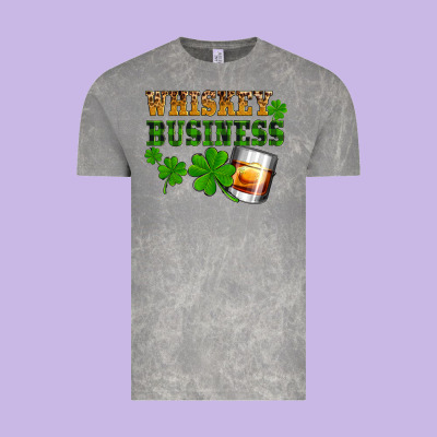 St. Patrick's Day Whiskey Business Vintage Tee Designed By Oliviacreatesart