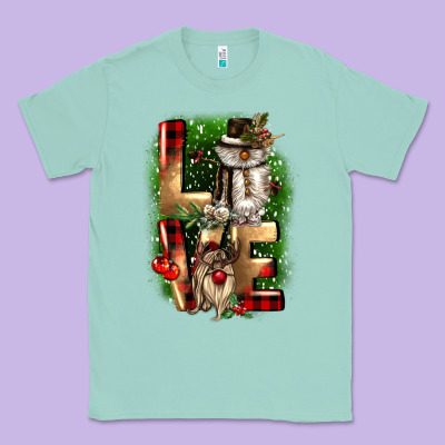 Love Snowman Gnome Classic Tee Designed By Cowgirlartshop