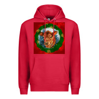 Cardinal christmas red angus calf head Premium Hoodie - LillyAllenDesigns