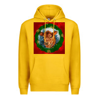 Lemon christmas red angus calf head Premium Hoodie - LillyAllenDesigns