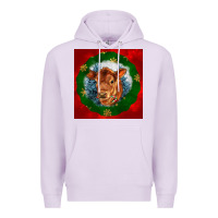 Lilac christmas red angus calf head Premium Hoodie - LillyAllenDesigns