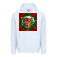 White christmas red angus calf head Premium Hoodie - LillyAllenDesigns